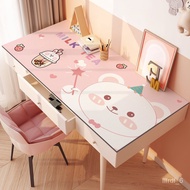 YU🍓Desk Pad Silicone Tablecloth Waterproof Desktop Mat Desk Mat Children's Table Mat Desk Student Learning Protective Pa