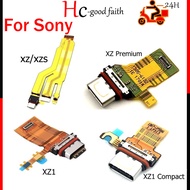 USB Charging Port Board For Sony Xperia XZ / XZS / XZ Premium XZ1 / XZ1 Compact mini Charger Dock Socket Connector Module Flex Cable