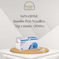 NovoFine Insulin Pen Needles 31g x 6mm - 100s