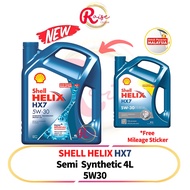 Shell Helix HX7 5W30 4L (Untuk Pasaran Malaysia) Semi Synthetic