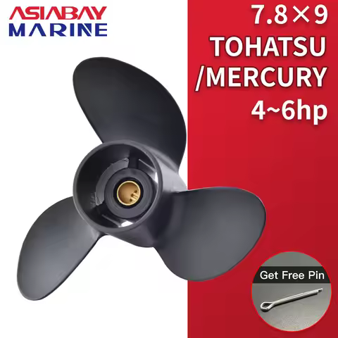 Outboard Propeller For Tohatsu Mercury Mariner 4hp 5hp 6hp 7.8*9 Boat Aluminum Alloy Screw 3 Blade 1