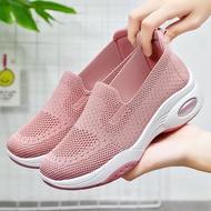 Shoes for women, new women's shoes, thick-soled fl 鞋子女新款女鞋厚底飞织布鞋shoes休闲一脚蹬增高鞋PX311