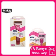 (SHAVE SMOOTHLY) Schick Intuition FAB Kit Schick Women Razor Kit Blade Refill Women Shaver Pencukur 