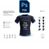 Sporty Tshirt Jersey 3D Mockup Bundle | Mockup Tshirt High Quality Photoshop