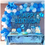 75pcs Kids Birthday Party Balloon Set Decoration 18 Inch Pentagram Aluminum Foil Balloon Baby Shower