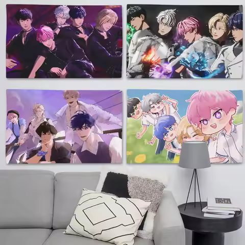 Kpop P-PLAVE Cartoon Flag Suitable For Birthday Parties Living Room Bedroom And Outdoor Camping Deco