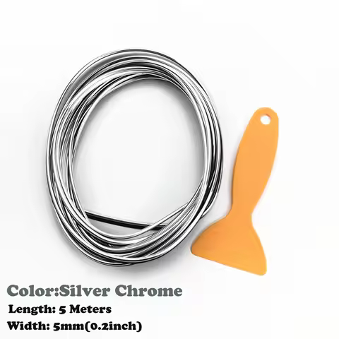5M Car styling Decoration Chrome Strip For Audi Q3 Q5 Q5L Q7 Q8 A1 A3 S3 A4 A4L A6 A7 S6 S7 A8 S4 RS