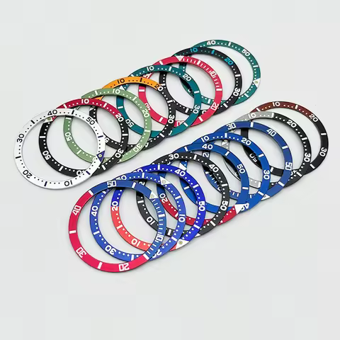 39X32MM Aluminum Bezel Insert For 6105 6309 Turtle Captain Willard Diving Watch Case Watch Bezel Alu