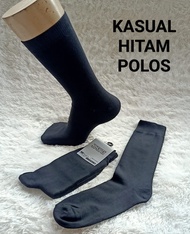 3PASANG KAOS KAKI PRIA PANJANG. KAUS KAKI HITAM POLOS. KAUS KAKI PANJANG. KAOS KAKI PRIA