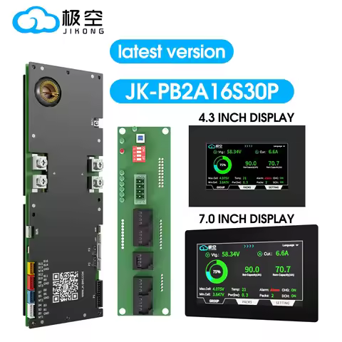 JK Smart BMS PB2A16S30P 4.3LCD/7.0LCD 8S-16S 48V 300A 2A Active Balancer Bluetooth for Lifepo4/LTO S