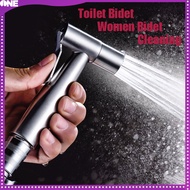 FJONE Stainless Steel Bathroom Handheld Spray Bidet Sprayer Set Kit Toilet Women Bidet Faucet Multif