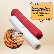 Collagen Case Leather Sausage Sleeve 16.55 Edible Collagen Sausage Wrapper Halal Edible ||