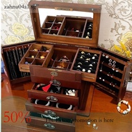 Wood Solid Jewellery Box Retro Jewellery Organiser Exquisite Jewellery Box Organiser