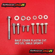 Mio smile cvt cover bolts Mio sporty cvt cover cvt plastic cover parts