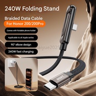 KY19 240w Data Cable Fast Charging Phone Holder Bracket Foldable Data Cable Type-C To Type-C Uninter