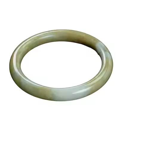 52mm Certified Genuine Burma Princess Cut Jadeite Jade Bangle Bracelet