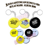 (3 Pcs) key chain and safety pin kpop nct mark lee album 200