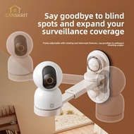 Suction Cup Security Camera Mount & Router Shelf, No-Drill Wall Organizer for Wi-Fi Router, Adjustab