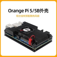 Orange pi 5B Case Orange pi 5 Aluminum Alloy Cooling Protective Case Cooling Fan Orangepi 5b