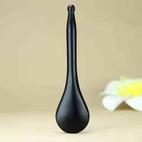 Acupuncture Pen Face Care Spoon Gua Sha Tool Crystal China Bian Shi Stone Mineral Skin Health Massag