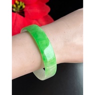 Natural jade thin square bracelet, inner diameter 56.8, 13 inches thick, 3 mm thick, no need to brea