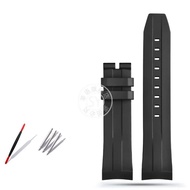1853 Rubber watch band with curved interface For Tissot 1853 Sports Starfish Seastar series T120407A
