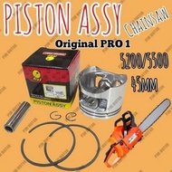MESIN 5200 Pro1 Piston Piston Complete Chain saw machine senso small mini 5500 5220 52cc 55cc