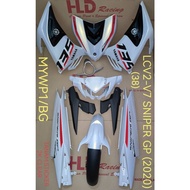 LC135 V2 TO V7 SNIPER GP 2020 (38) YAMAHA BODY COVER SET WITH SIAP STICKER TANAM 2K CLEAR - MYWP1+BG