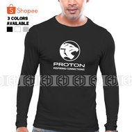 [3 WARNA] Proton Inspiring Connections T Shirt Long Sleeve X70 R3 Racing Motorsport Baju Murah Pakai