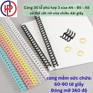 Plastic paper clip cuffs, high-quality A4 B5 A5 cuffs make beautiful detachable notebook spines A4 f