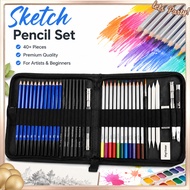 24/35/40/71/145pcs Sketch Pencil Set Artist Craft Professional drawing Kit Portable Student Supplies