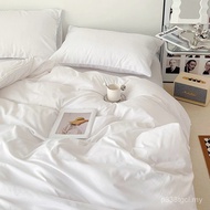 Sarung Duvet Hotel Putih Sekeping Sarung Selimut Homestay Set Tempat Tidur Kapas Cadar Katil Bujang 