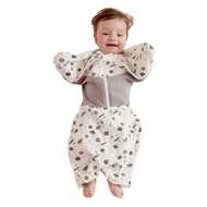GROWNSY Transitional Swaddle Sleep Sack 6-12 Months, Starfish Design Baby Swaddle Sack, Dual-Zipper 