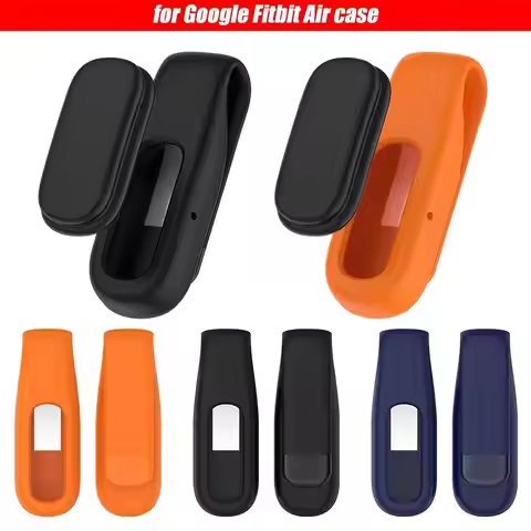 for Google Fitbit Air Case Steel Clip Fitbit Air Clip Silicone Cover Smart Watch Accessory