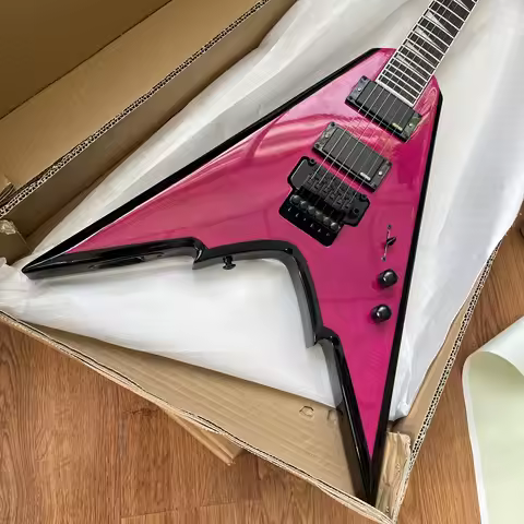 Jackson Flying V Electric Guitar With Floyd Rose Tremolo US Warehouse- Electric Guitar-Themed Gift F