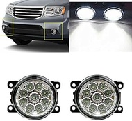 Pair of 36W 9 LED Bumper Lamp Fog Light For Nissan Frontier 2005-2019 PC Lens FIT OE 4F9Z15200AA FO2