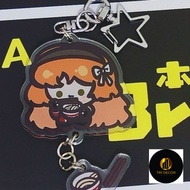 Limbus Company Anime Keychain Women Ishmael Acrylic Key Chain Funny Man Keyring Pendant