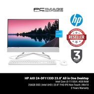 HP AIO 24-DF1133D All in One Desktop PC - White (23.8"/i3-1115G4/4GB/256GB/Intel/Win10)