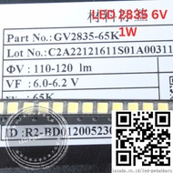 10pcs LED 2835 6V 1W CHIP SMD PUTIH HIGH BRIGHTNESS SUPER TERANG