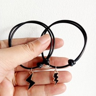 1.5MM KOREAN ROPE LIGHTNING PENDANT BRACELET ||FRIENDSHIP COUPLE BRACELET CAN BE COUPLED WITH A COUP