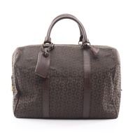 【二手】 CELINE Boston Bag C Sulkyブラウン帆布皮革 C Sulky Boston Bag 女款二手 B