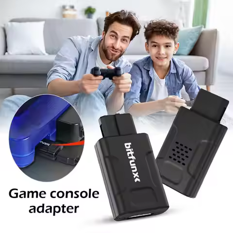 For Bitfunx Mini 720P 1080P HDMI Adapter 4:3/16:9 Auto S-Video Composite For N64 SNES NGC Game Conso