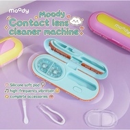 Moody Automatic Contact Lens Cleaner Case Sonic Ultrasonic Protein Removal USB Charging Eye Care