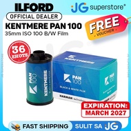 ILFORD Kentmere PAN 100 35mm ISO 100 Black & White Negative Film 36 Exposures Camera Photography