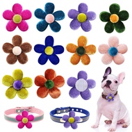 10/20/30pcs Spring Flower Dog Bow Ties Pet Cat Decoration Dog Bows Movable Dog Bowtie Collar For Sma