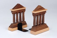 希臘雅典神廟書擋 實木書架 Temple Bookends