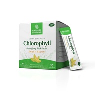 NATURE'S SUNSHINE Extra Strength Sweet Melon Chlorophyll Stick Packs No Sugar. Daily Detox, De Bloat