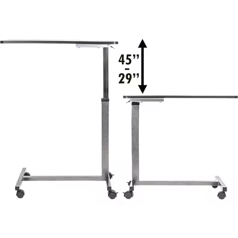 Hospital Bed Table and Overbed Table - Laptop Table for Recliner, Bed, and Sofa - Computer for Bed a