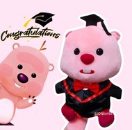 🎓現貨 🎀 Loopy 畢業公仔 正品公仔💢 畢業帽 畢業袍 loopy花束 loopy捲髮器 loopy公仔花束  loopy現貨  ZANMANG LOOPY 小海狸露比  正品‼️  幼稚園畢業