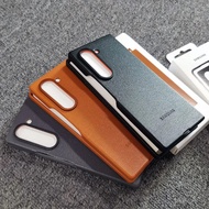 Samsung Galaxy Z Fold 6 Fold6 Case High Quality PU Leather Cover Full Back Protective Shell for Gala